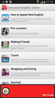 Everyday English Video android App screenshot 4